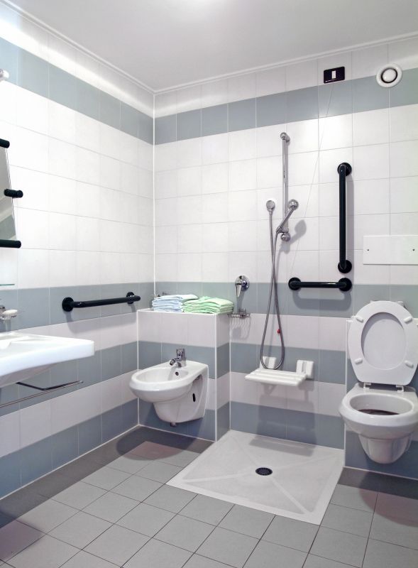 Wide View of Modern Bathroom
